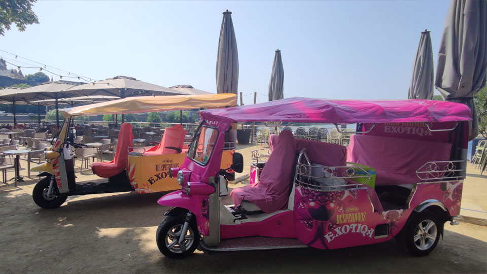 Tuk Tuk Marseille en mode évènementiel Desperado